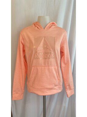 Reebok Peach Coral Logo Pullover Hoodie
